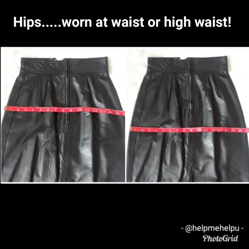 Berman's VINTAGE Leather Pencil Skirt